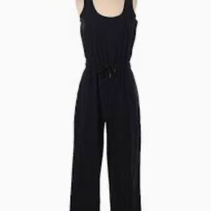 Lou & Grey Black Scoop Neck Jumpsuit
